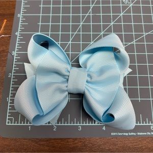 Light blue hair bow
